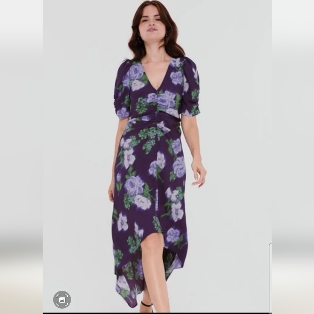 Women's A New Day Midi Crepe Short Sleeve Dress